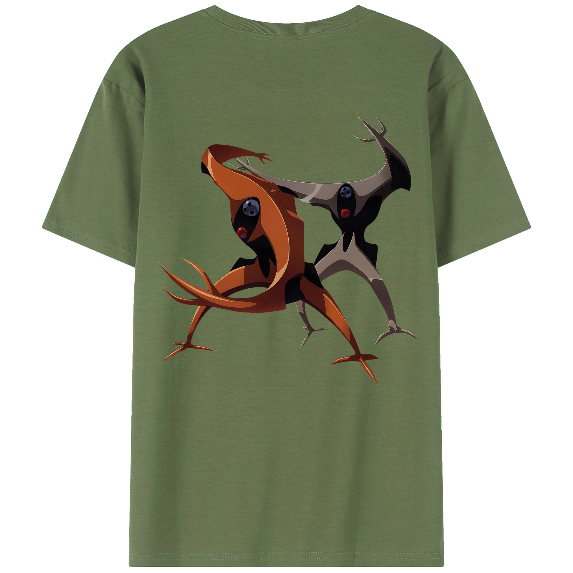 （画像用） EVA 新世紀エヴァンゲリオン 綿100％ メンズ半袖Tシャツ（バックプリント） 通気性